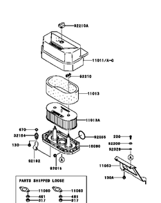 Part Location Diagram of KM-92055-7015 MTD Ring-O